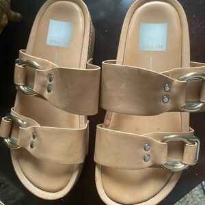 Dolce Vita Platform Sandals. Tan in color. Size 6.5. Excellent condition!